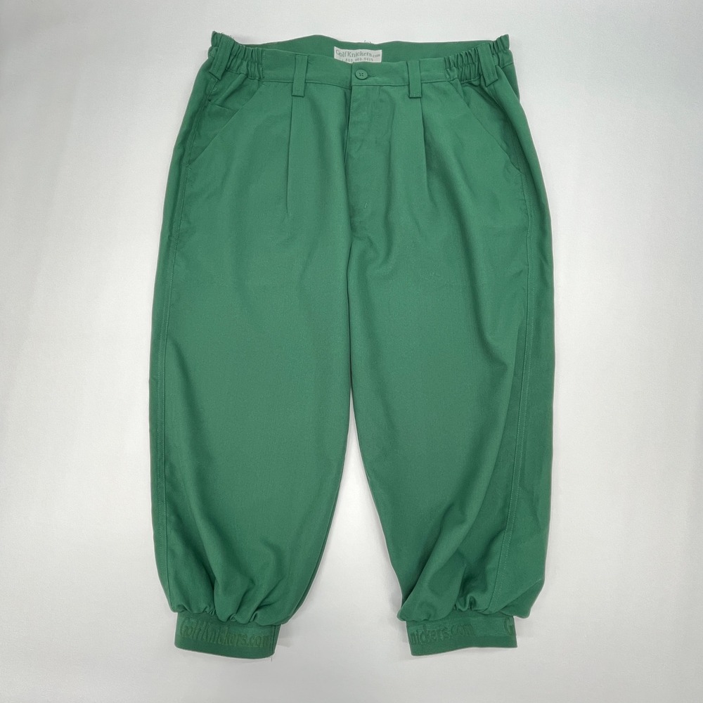 GolfKnickers Men Green Golf Knickers Size 36 Traditional Plus Fours Vintage